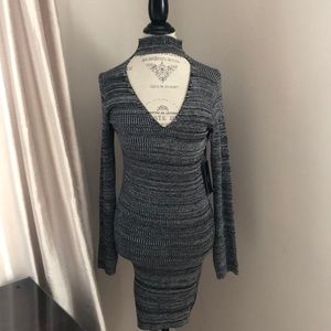 ☀️Lulus Grey Knit body con